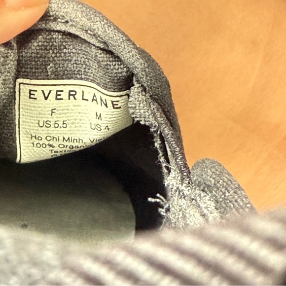Everlane The Forever Canvas Slip-On Sneakers Black Women’s 5.5 Men’s 4 - Picture 6 of 6